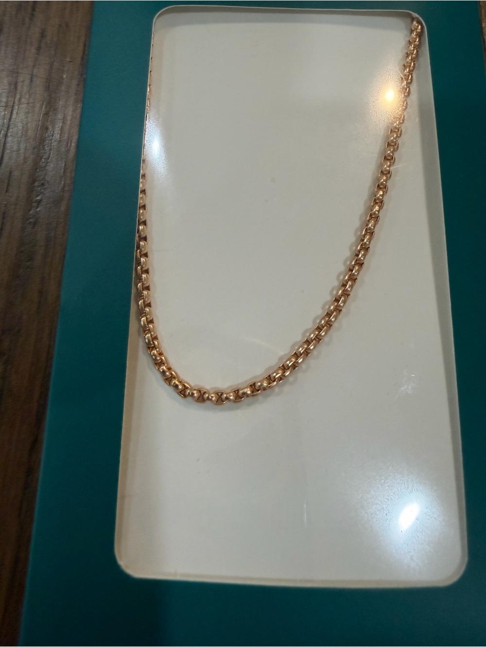 Effy Rose Gold Chain Necklace - Picture 2 of 3